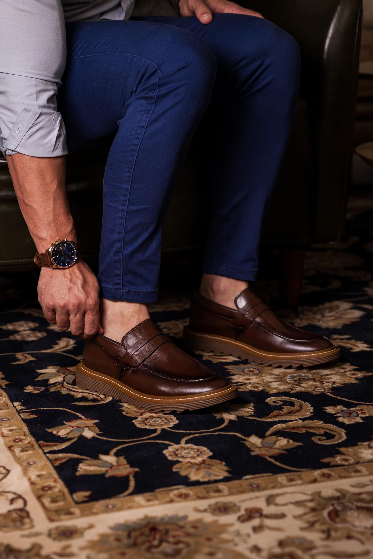 Comprar Sapato Social + Carteira Masculino Mocassim Dubai