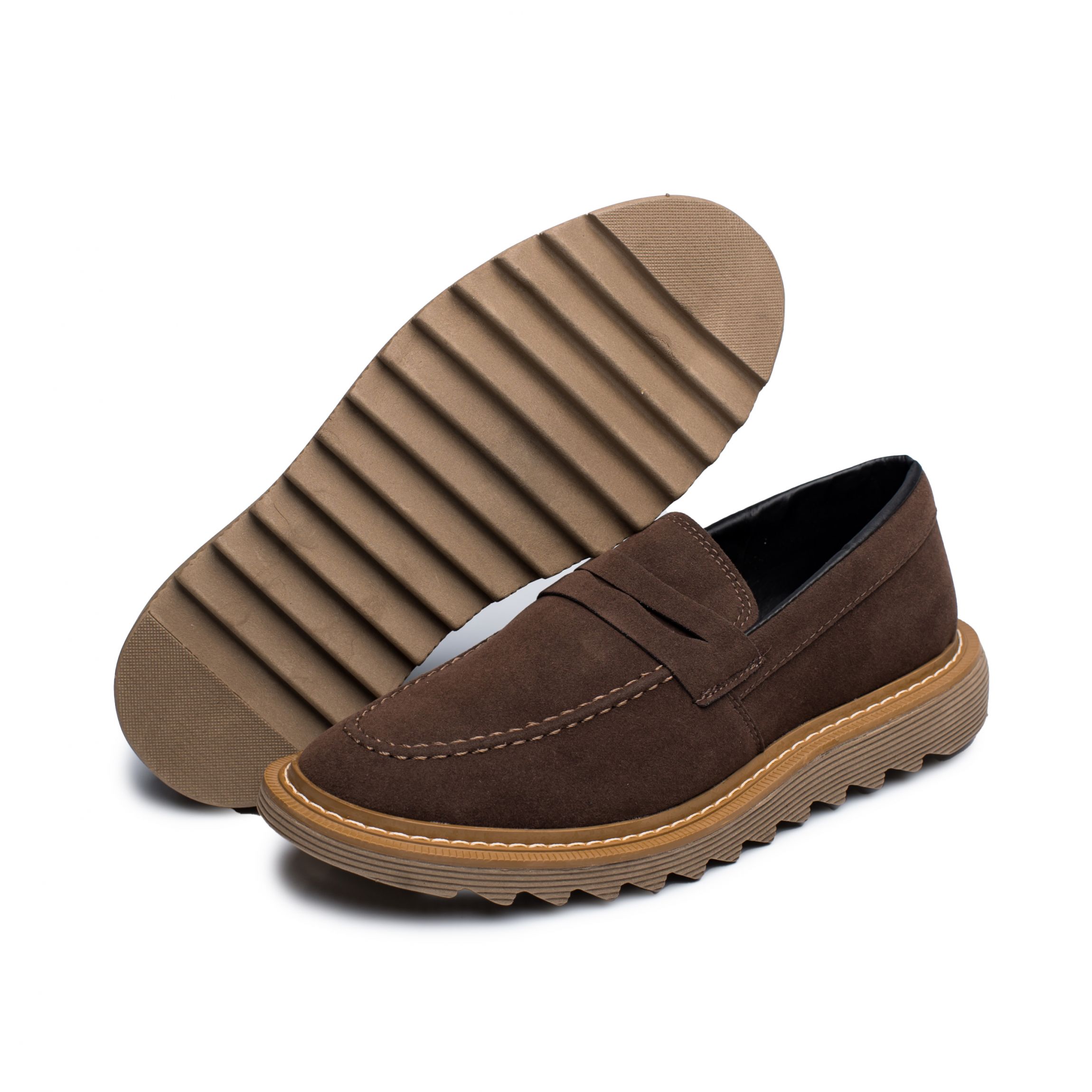 Sapato Social Mocassim Giuseppe Confortável Masculino Social Brogue