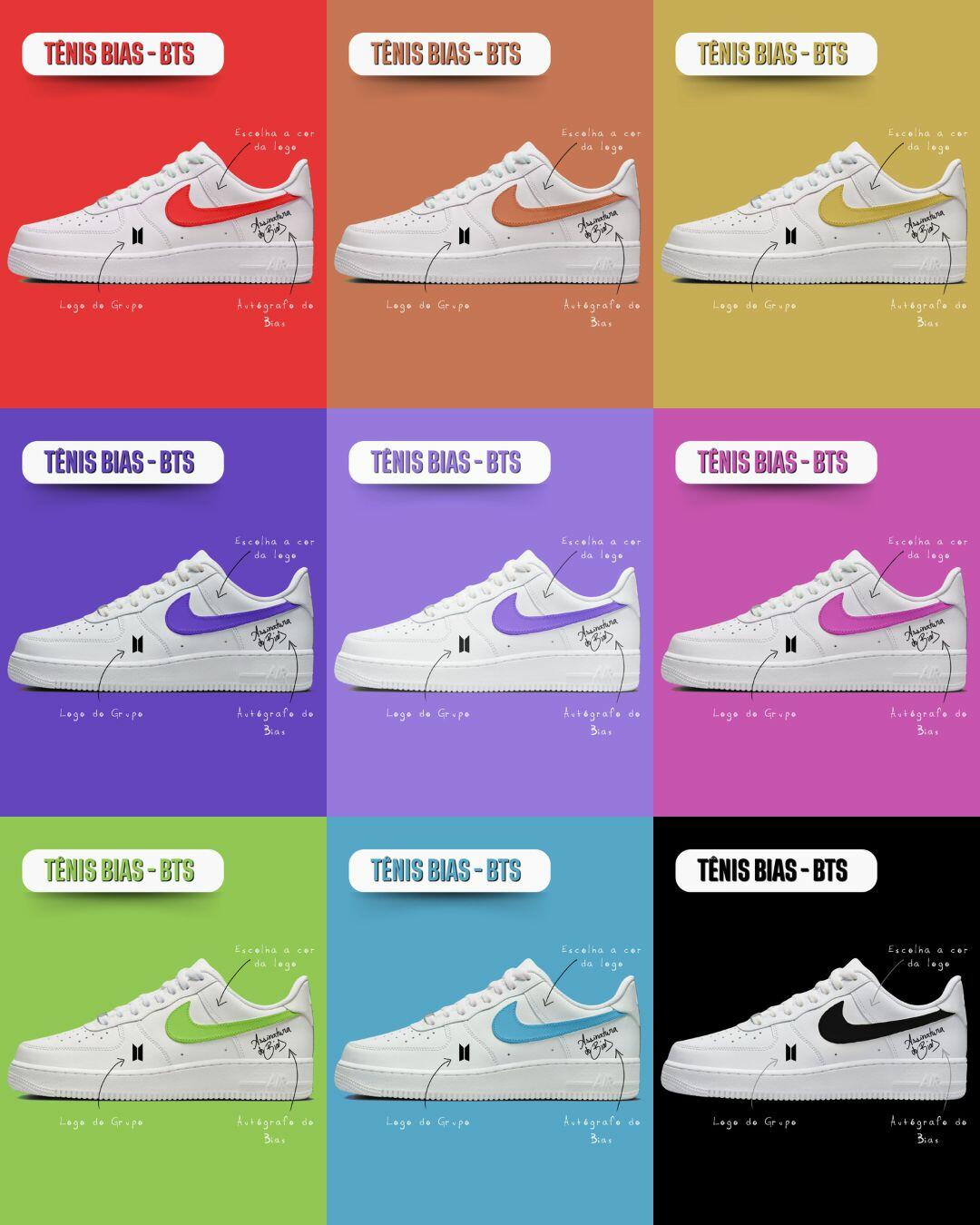 BTS＠ Comprar TÊNIS BTS - BIAS (PRODUÇÃO EM JANEIRO 2026) - R$199,90