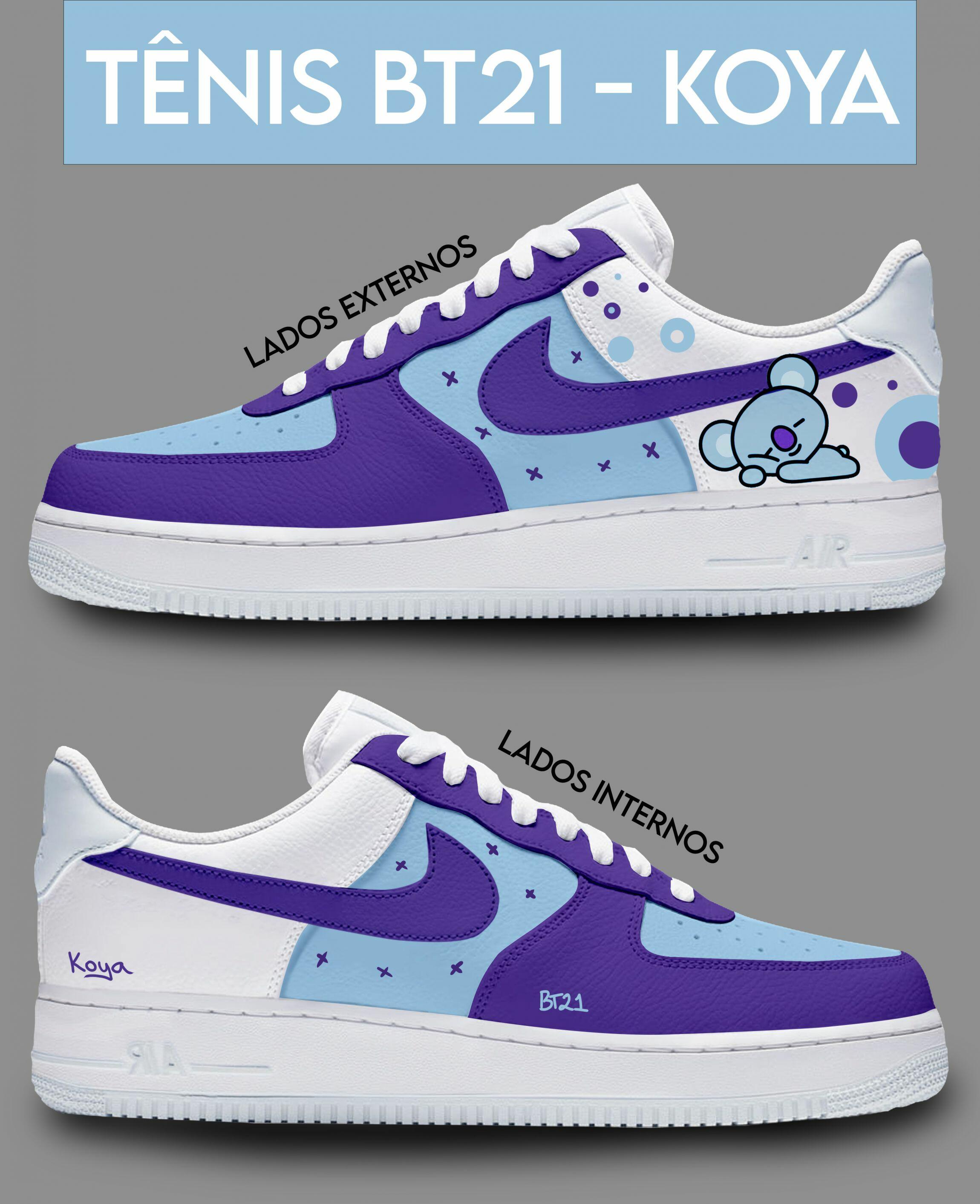 Tピーたん Comprar TÊNIS BT21 - KOYA (NIKE ORIGINAL) - R$1.600,00