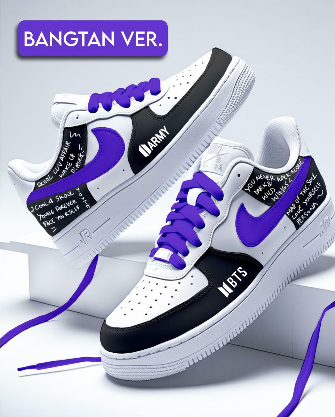 10star BTS- ̗̀ ( ˶'ᵕ'˶) ̖́- Comprar TÊNIS BTS - BANGTAN VERSION (NIKE ORIGINAL) - R$1.600,00