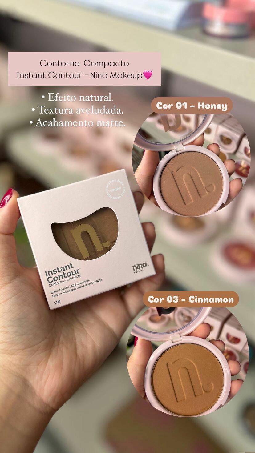 Contorno Compacto Instant Matte: Acabamento Aveludado