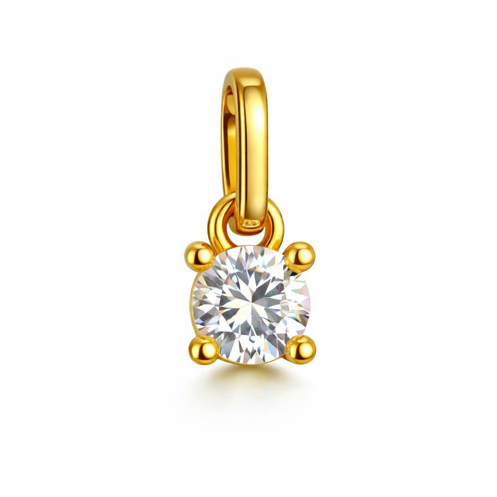 Pingente com Moissanite da Lazzuli Joias
