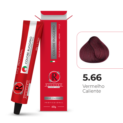 Colore 5.66 - Vermelho Caliente Ruggero Cosméticos - 60g