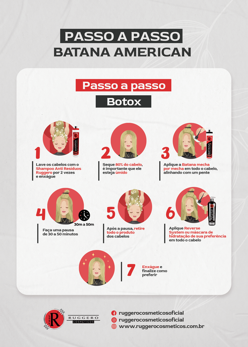 Escova Progressiva Batana American Ruggero Cósmeticos? 1L
