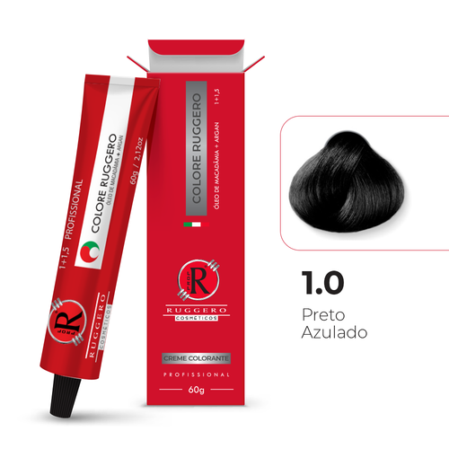 Colore 1.0 - Preto Azulado Ruggero Cosméticos - 60g