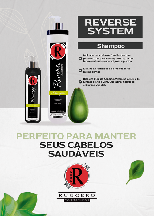 Shampoo Reverse System Ruggero Cosméticos - 250ml