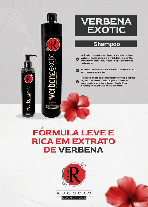 Shampoo Verbena Exotic Relax Ruggero Cosméticos- 250ml