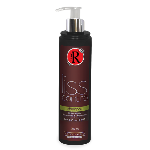 Shampoo Liss Control Ruggero Cosméticos - 250ml