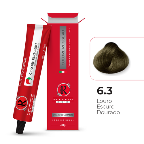 Colore 6.3 - Louro Escuro Dourado Ruggero Cosméticos - 60g