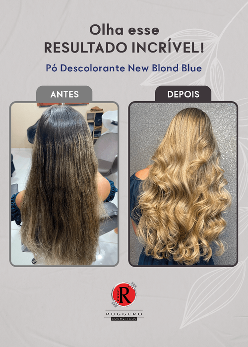 Pó Descolorante New Blond Blue Ruggero Cosméticos - 500g