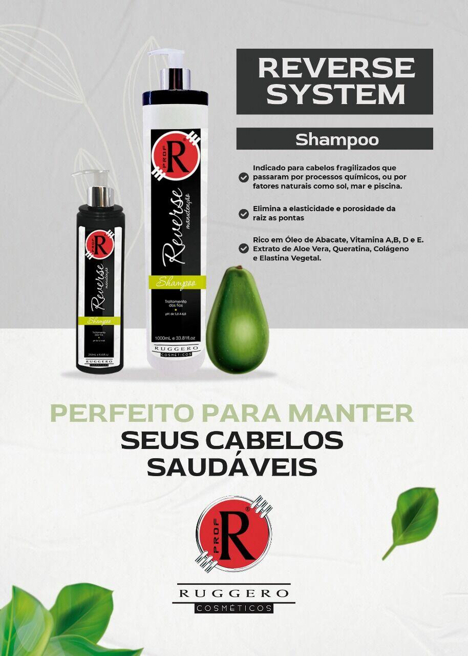Shampoo Reverse System Ruggero Cosméticos- 1L