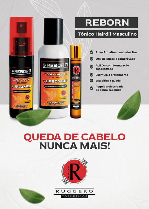 Reborn Tônico Capilar Creme Ruggero Cosméticos - 120ml