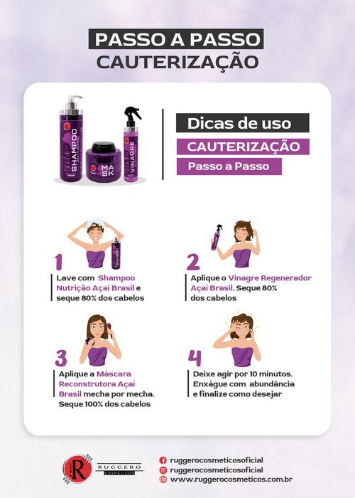 Gloss Açaí Brasil Ruggero Cosméticos - 250ML