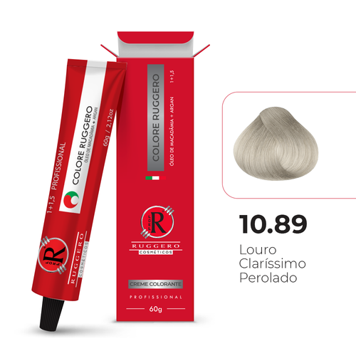 Colore 10.89 - Louro Claríssimo Perolado Ruggero Cosméticos - 60g