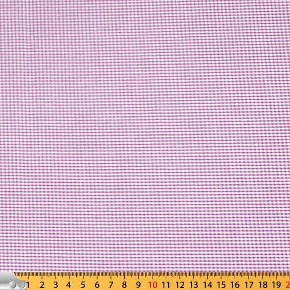 Tecido Tricoline Pink Xadrez Preto Ref:1361