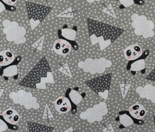 TRICOLINE MISTO PANDA FUNDO CINZA