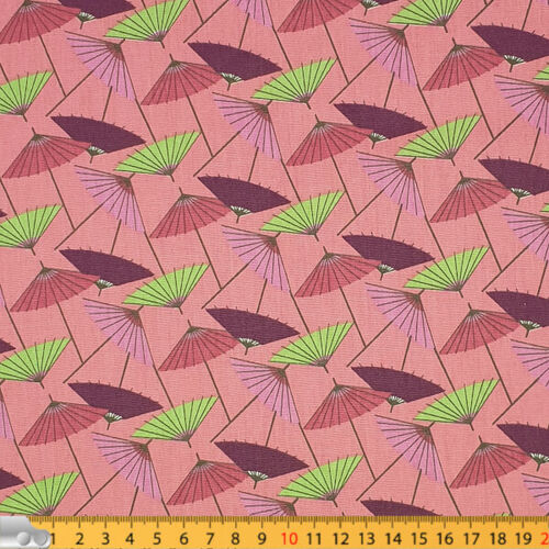 Tricoline Sombrinha fundo Rosa