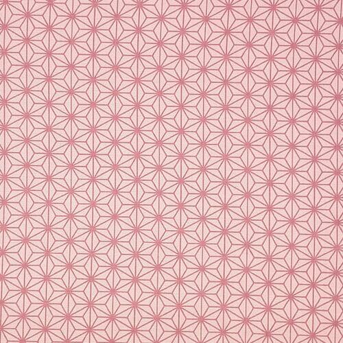 Tricoline Oriente Geométrico Rosa Fundo Rosa