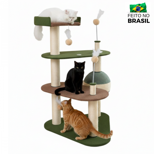 Arranhador Planet para Gatos 4 Andares