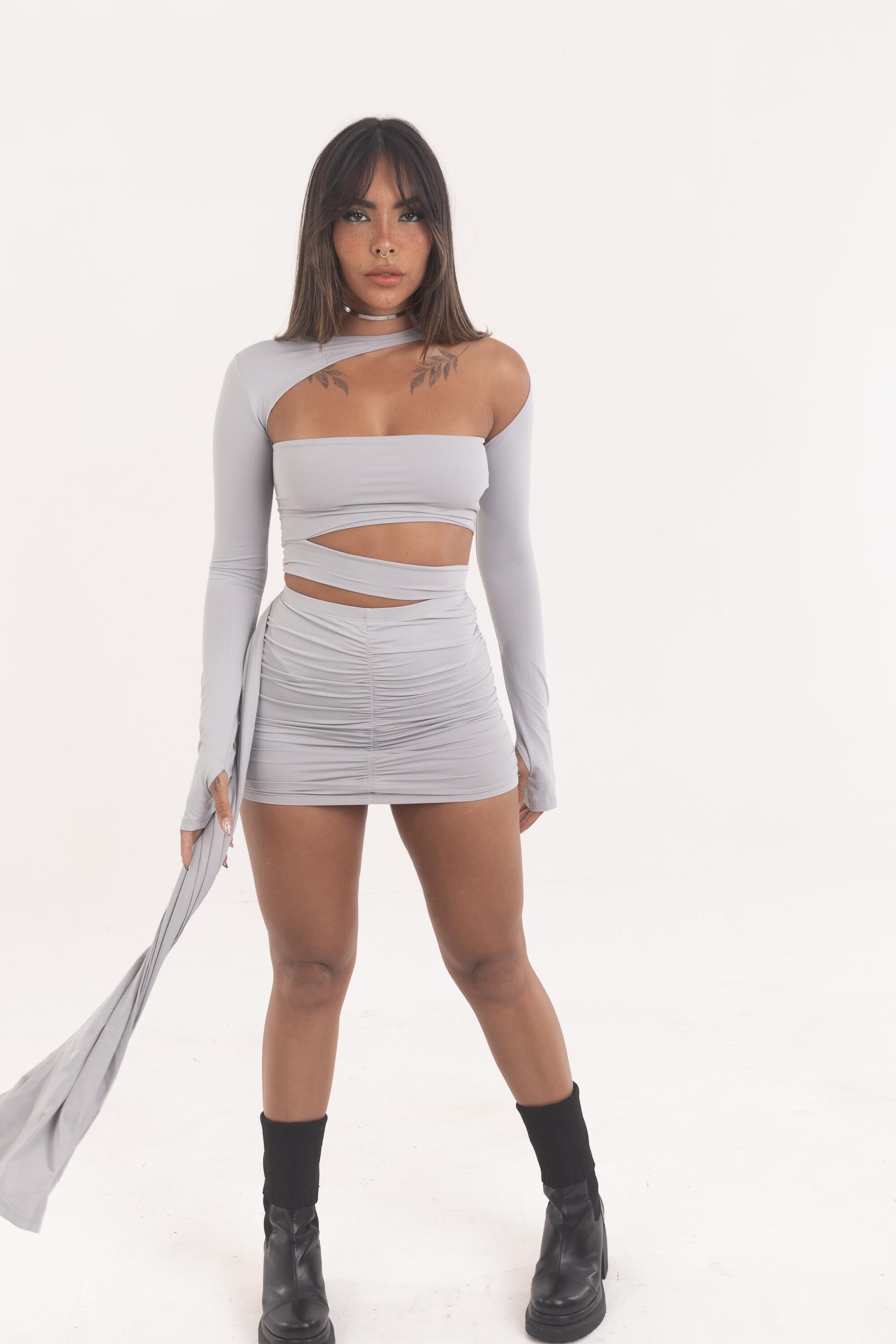 Top Manga Corta Cropped