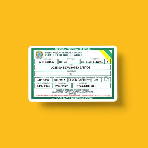 Porte da Polícia Federal impresso em PVC de Alta Qualidade - R$34,90