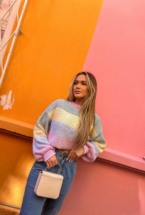Cropped Colors Lurex