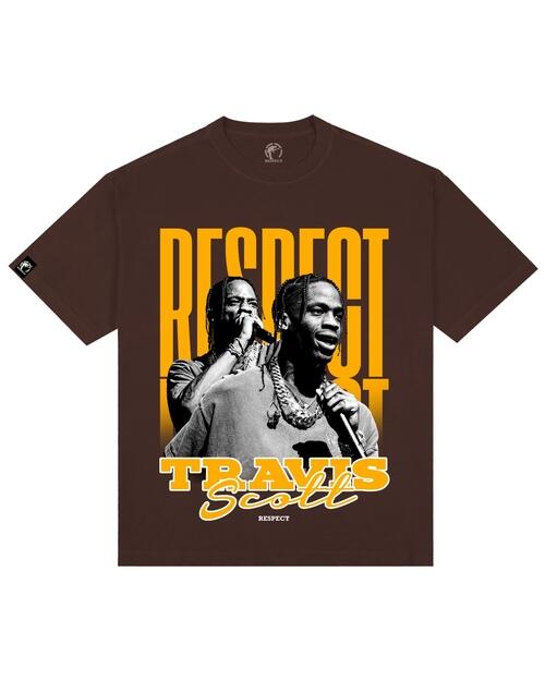 Comprar Camiseta Vintage Oversized Travis Scott Marrom - Respect Brand
