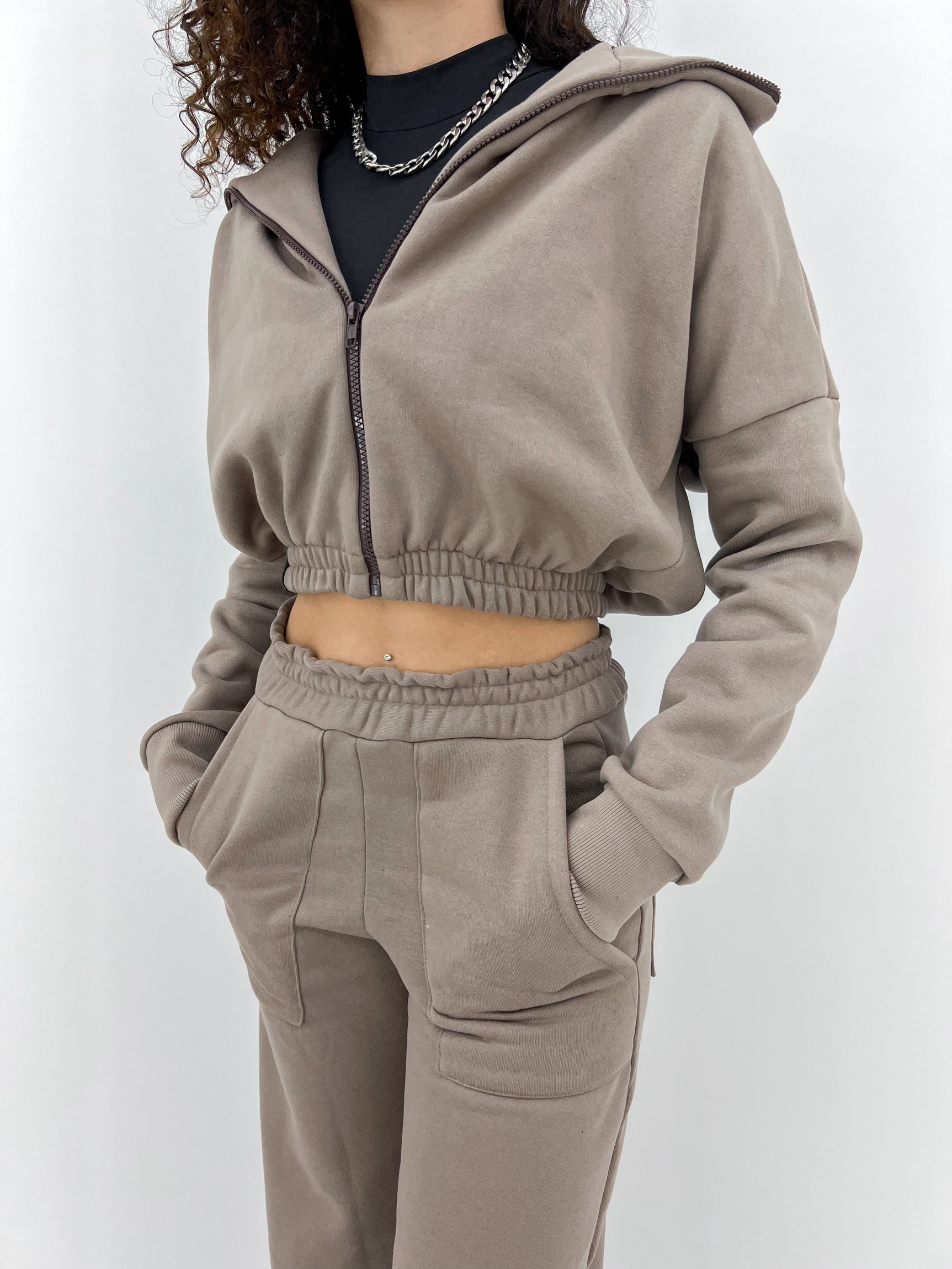 Moletom Feminino Blusa Moletom Marshmallow Cropped Moletom