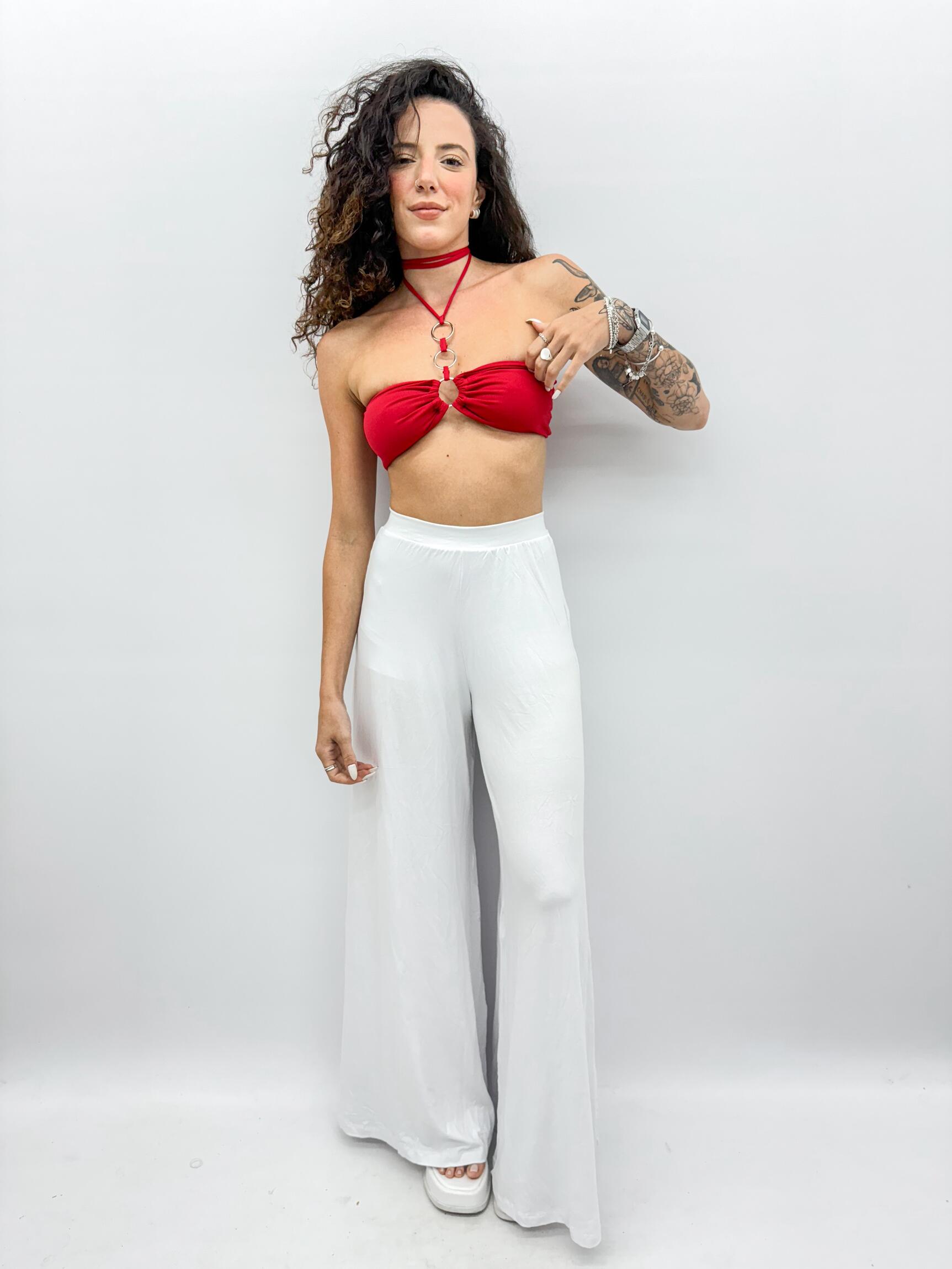 Comprar top mel | vermelho - R$89,90