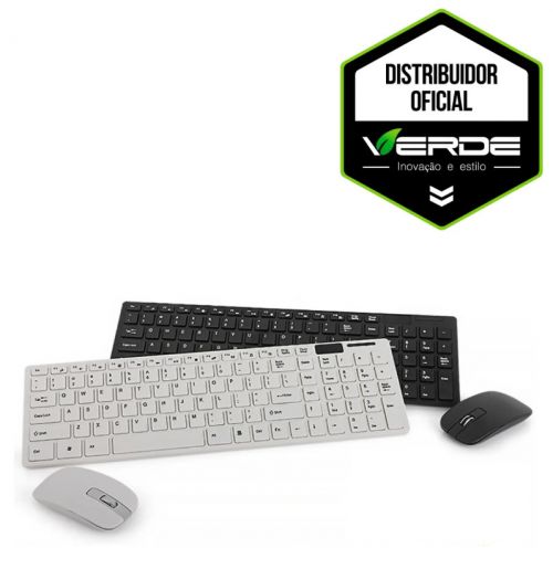 Comprar Kit Teclado e Mouse Sem Fio Bluetooth Verde TORTUGA TECH