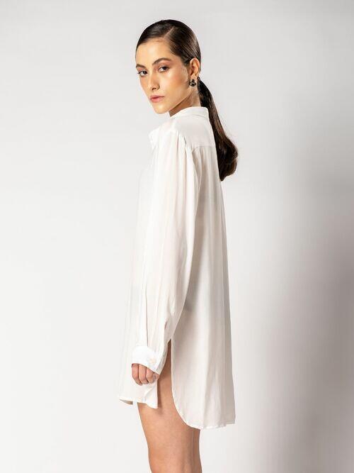 camisa oversized off-white