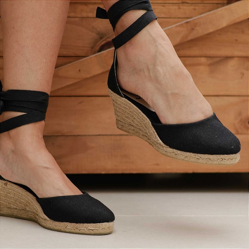 Sandália Anabela Salto Anabela Espadrille Vizzano Anabela