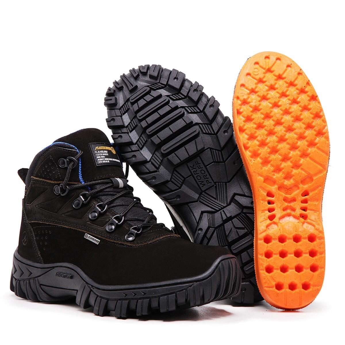 Comprar Bota 7066 com C.A Preta/Azul Bootpillar Confort Plus Couro