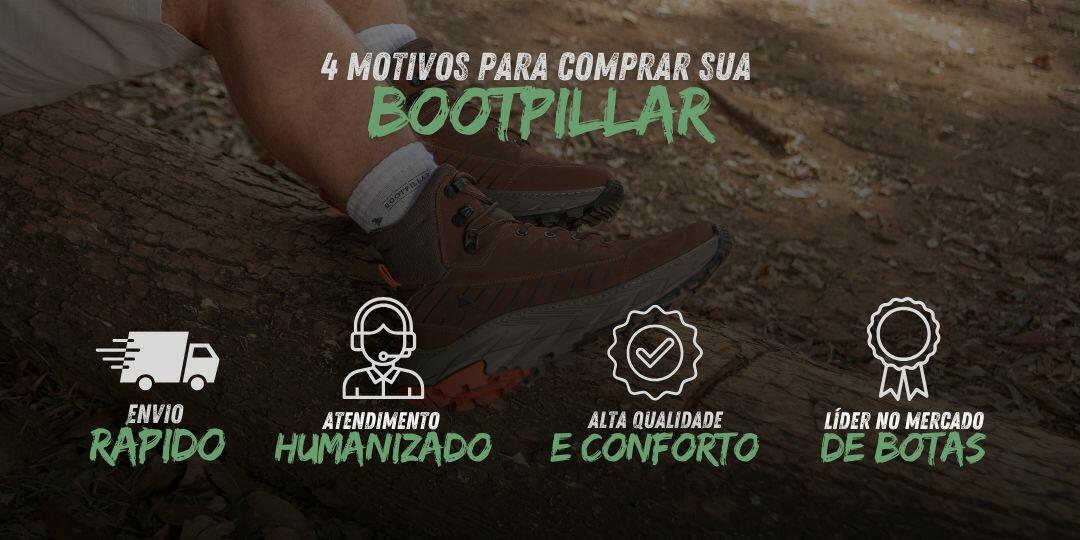 Comprar Bota 7066 com C.A Café/Laranja Bootpillar Confort Plus