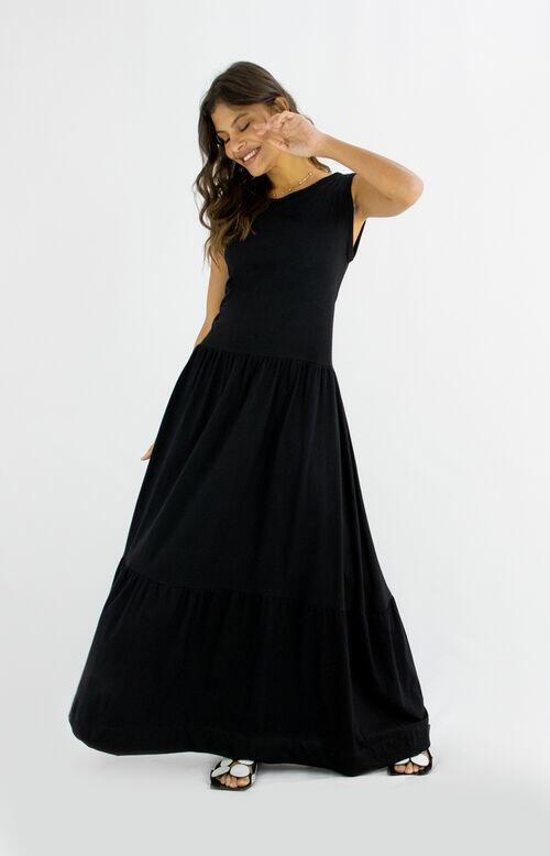 #VESTIDO CAMADAS LONGO