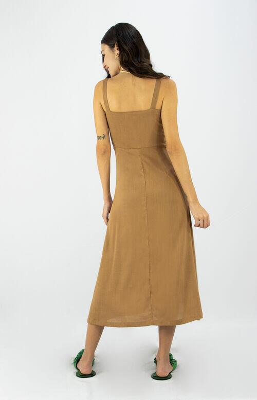 #VESTIDO MIDI BOTÕES