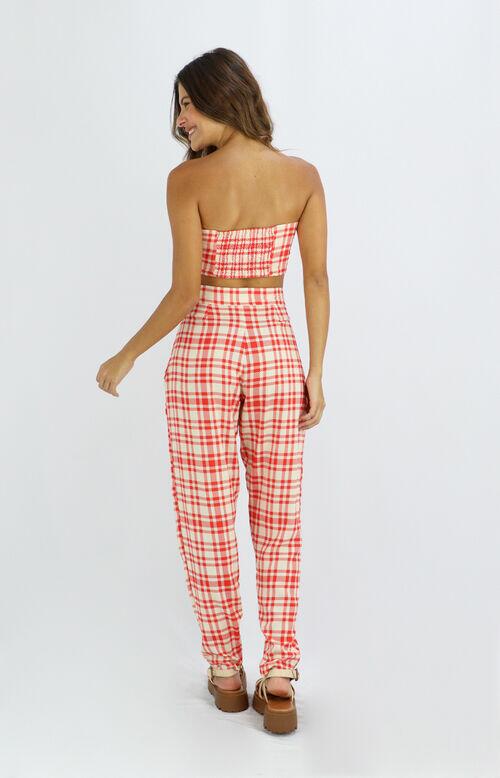CALÇA CENOURA XADREZ