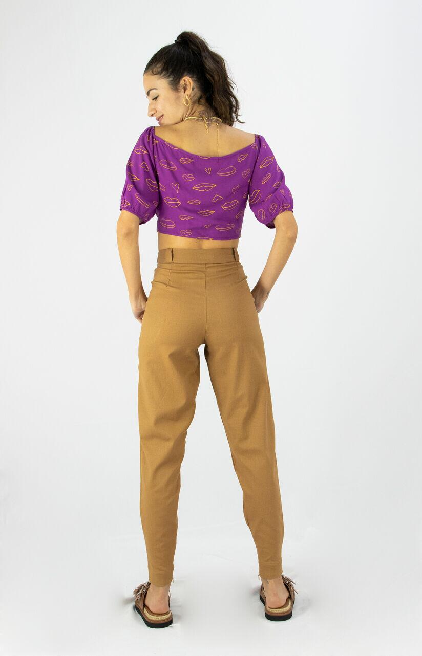 #CALÇA CARROT CARAMELO