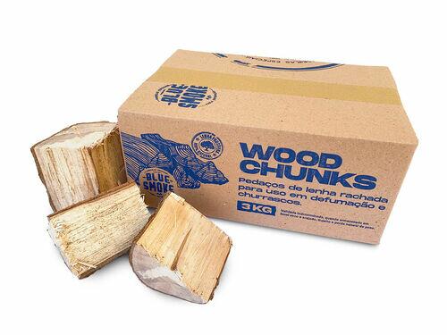 Wood Chunks - Lenha de Nogueira Pecan para Defumao 3kg