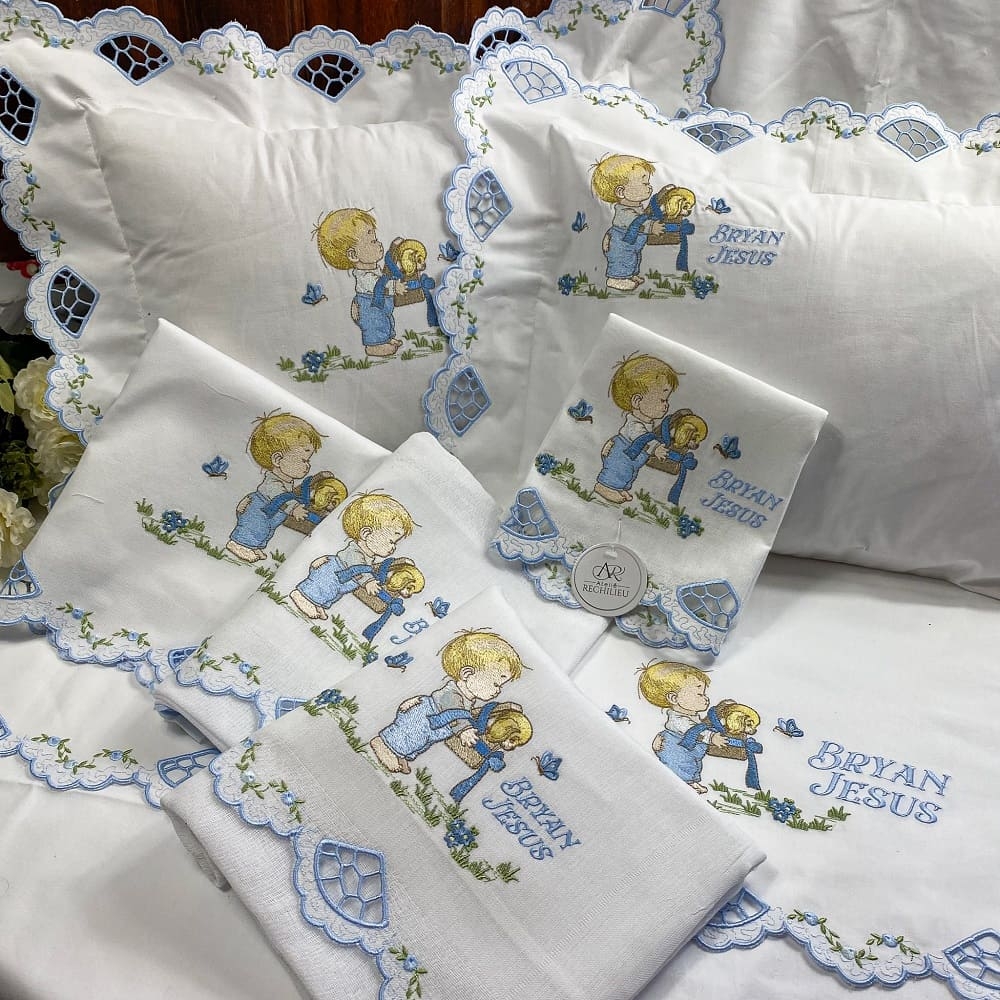 Enxoval para bebê Menino com Cachorro