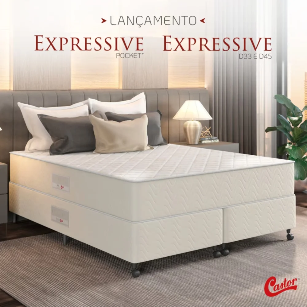 Colchão Castor Expressive D45 - Ribeirão preto - de R$1.690,00 a R