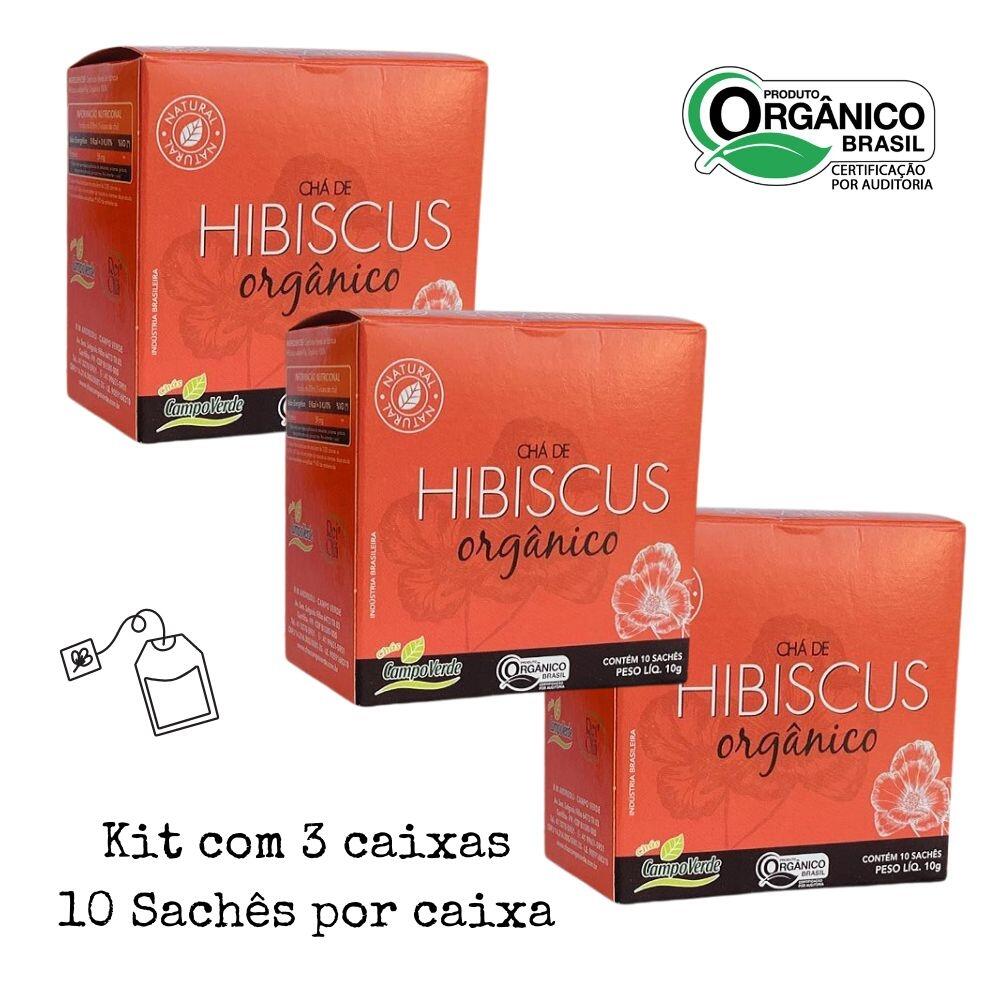 Comprar Kit Hibiscus Chá Orgânico de Hibisco 10 sachês por cx