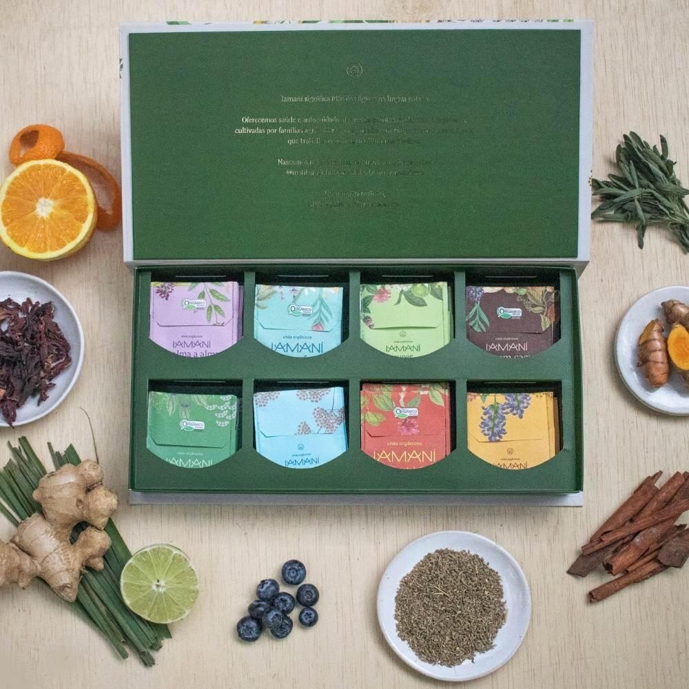 Comprar Kit 3 Caixas Presente Porta Chá Misto 64 Iamaní 8 Blends