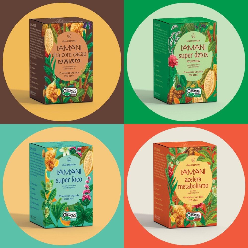Comprar Kit 3 Caixas Presente Porta Chá Misto 64 Iamaní 8 Blends