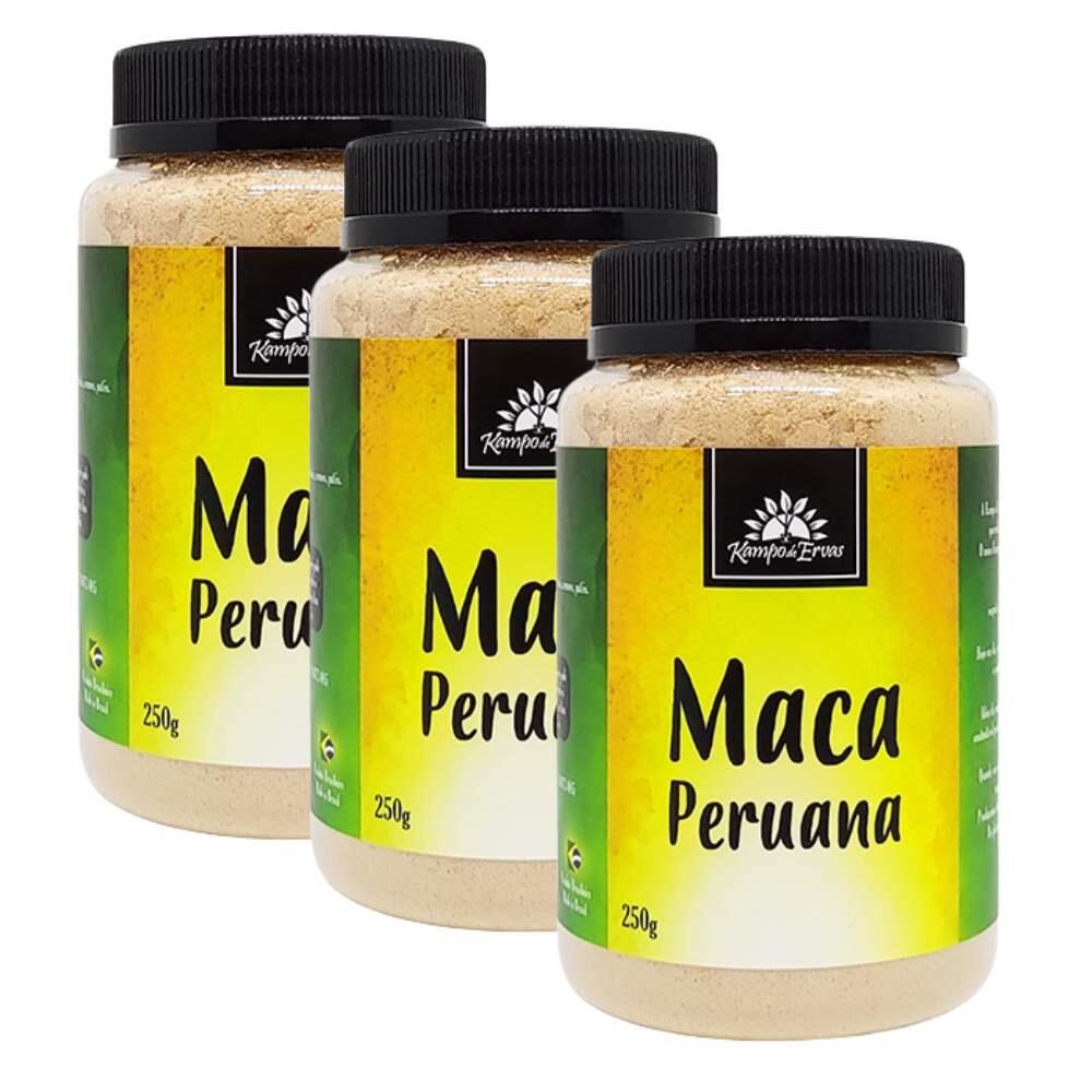 Comprar Kit 3 Maca Peruana Pó Pura Premium Kampo de Ervas 250g cada - A ...