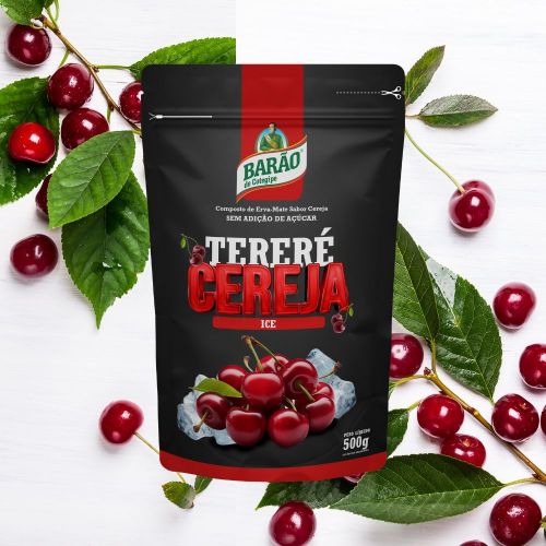 Comprar Erva Mate Tereré Black Cereja Ice Hortelã Barão Cotegipe