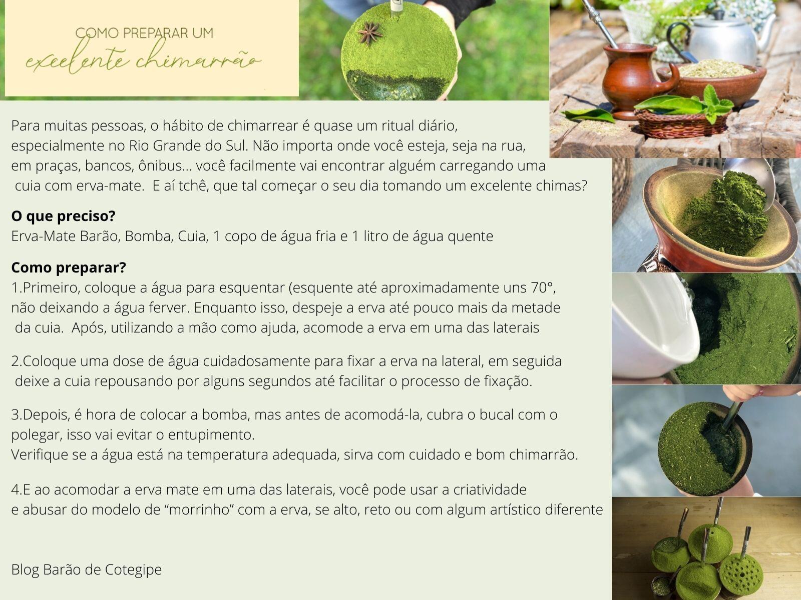 Comprar Erva Mate Premium 1 Kg a Vácuo Chimarrão Barão de Cotegipe - a  partir de R$29,05 - A Botica Orgânica de Produtos Orgânicos, Naturais,  Ervas, Chás, temperos e suplementos
