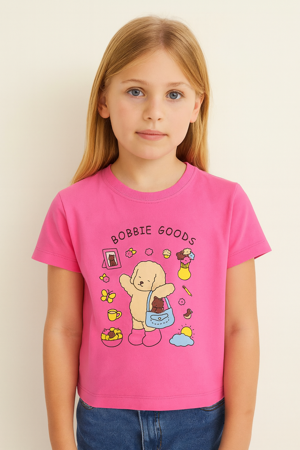 Comprar T-SHIRT 100% ALGODÃO FEMININA - BOBBIE GOODS (ROSA SORVETE)