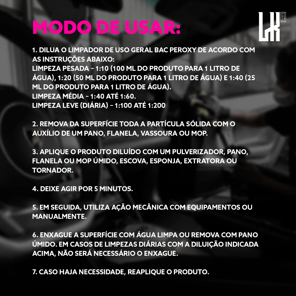 BAC PEROXY 5L PROTELIM LIMPADOR 9 EM 1 BACTERICÍDA TIRA ODOR - a partir ...